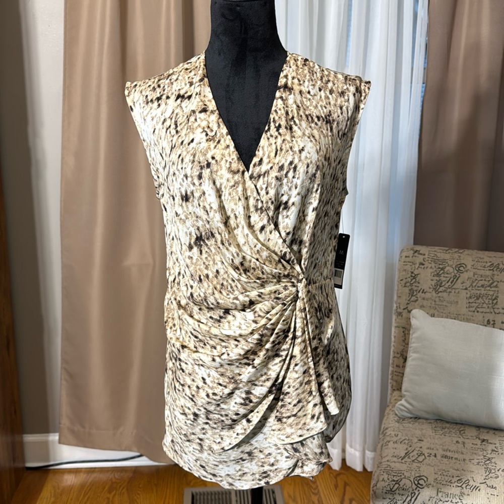 Women Nic Zoe silk blouse NWT size med